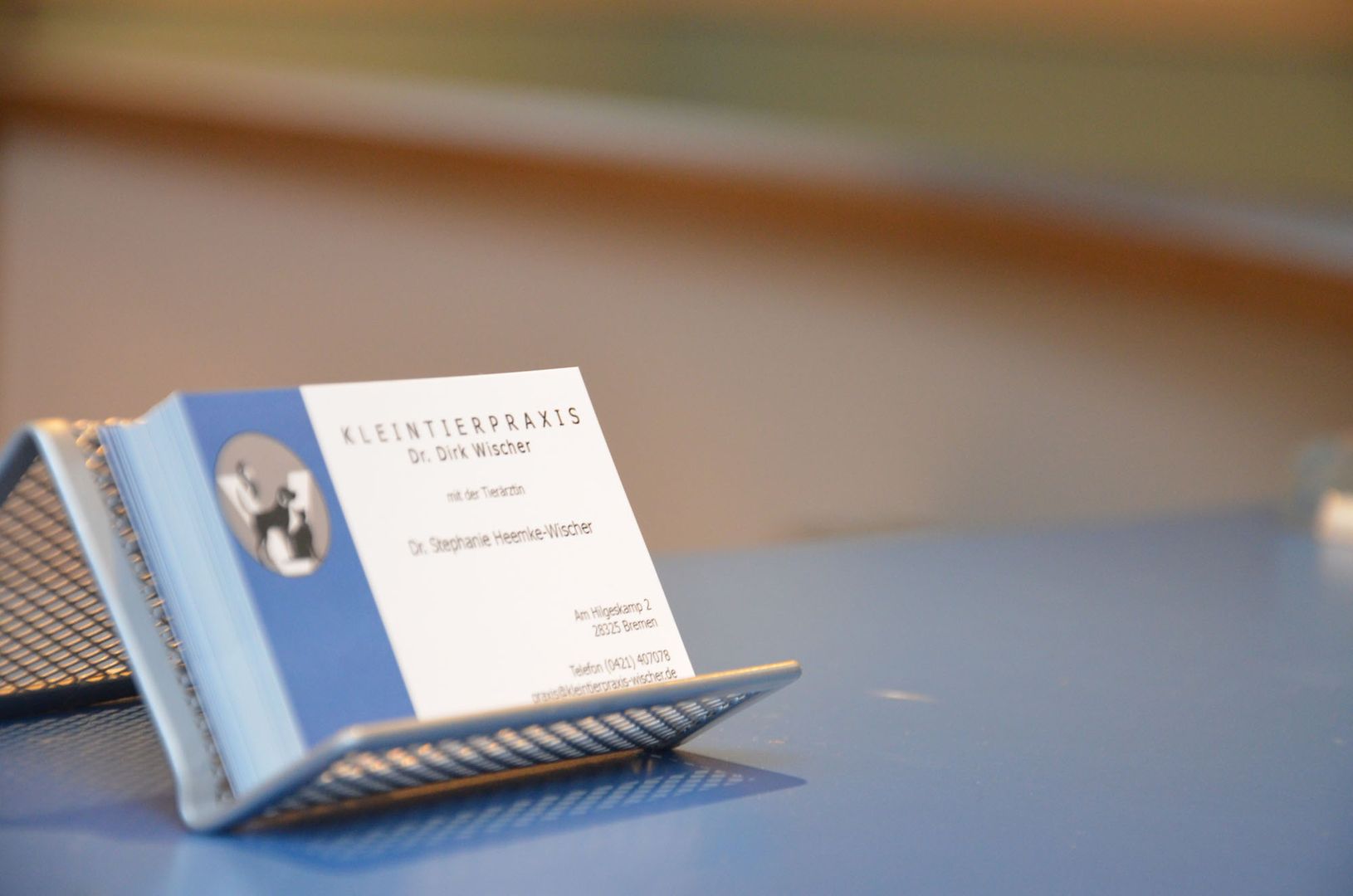 Ein Stapel Visitenkarten