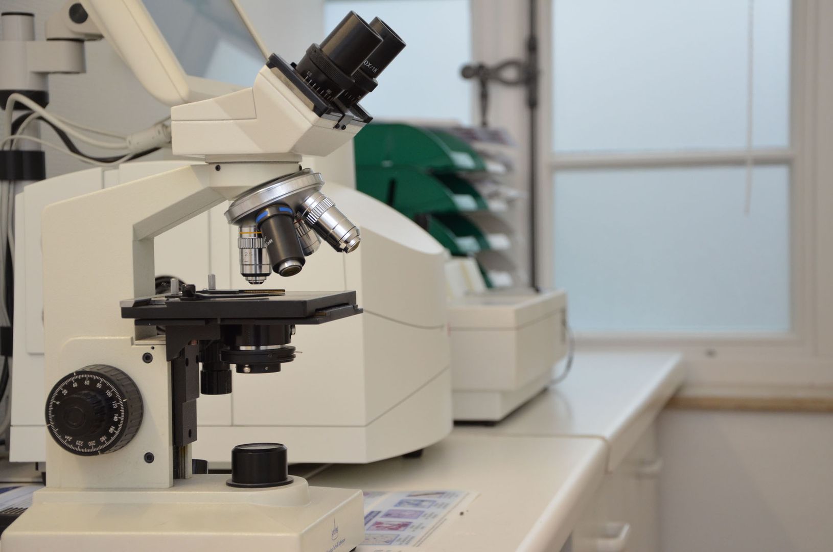 Mikroskop seitlich
